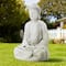 Glitzhome® 29.5" Oversized MGO Meditating Buddha Statue
